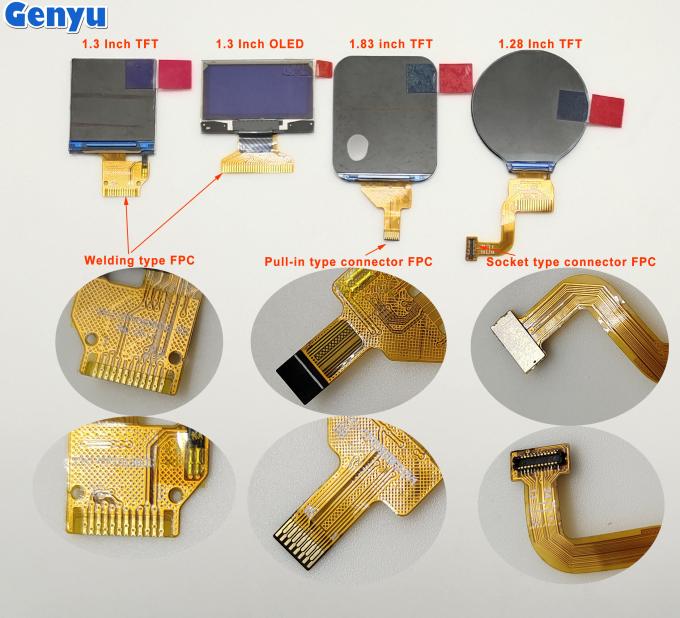 1.77 inci TFT layar LCD 128x160 Titik 12 O'Clock 22pin 8-Bit Parallel Ukuran kecil 2
