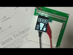 VA LCD Display Grafis Putih Panel Hitam Strip panjang 4.5V 9PIN