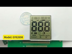 LCD Custom Segment Display HTN Positif tanpa lampu latar untuk Glucose Meter Darah