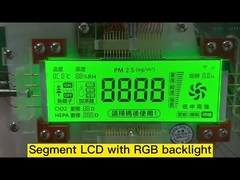 Custom LCD 4 Ditig HTN Segmented Display RGB Backlight Warna untuk Purifier Udara