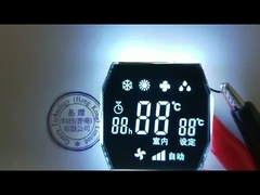 Octagon VA LCD Display Latar Belakang Hitam 2 Digit 7 Segmen Tampilan