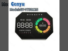 Custom Shape VA LCD Display Color Segmented LCD Display 4Digit Zebra Screen Untuk Jam