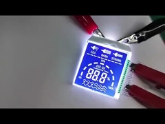 Display LCD Segmen Ukuran Khusus HTN PIN Biru Hubungkan Dengan Lampu Belakang Putih