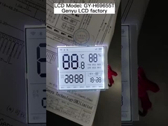 Layar LCD Pasang HTN Lampu Belakang Putih Thermostat Layar LCD