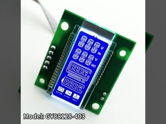 RoHS 14 Segment LCD Display HTN Latar Belakang Biru Lampu Belakang Putih SMT_HT1621