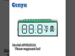 TN Segment Custom LCD Screen 2 Warna LED Backlight Untuk Temperature Gun