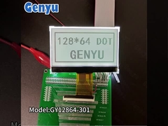 2.9 inci 128x64 Graphic LCD Display FSTN Hitam Putih Transflektif 18PIN SPI Interface