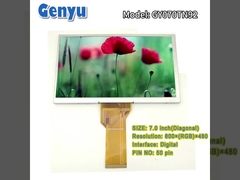 Digital Interface 7 Inch TFT LCD Screen RGB 800×480 Resolusi Normal Putih 50pin