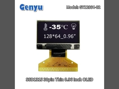 Modul OLED tipis 0,96 Inch 128x64 Resolusi SSD1315 30pin Soldering FPC