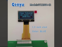 Warna Biru 1.3 Inch OLED Display 128x64 Pixels SH1106 30PIN Panjang FPC Tipe ZIF
