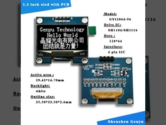 1.3 inci I2C OLED Display Module Warna Putih 128x64 Resolusi SH1106