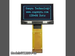 Serial Interface 1,54 Inch OLED Display Panel Biru Warna 128x64 Titik 24PIN