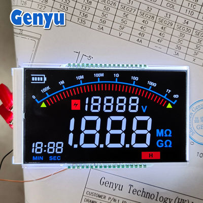 Harga yang bagus Segmen warna layar hitam VA LCD Display on line