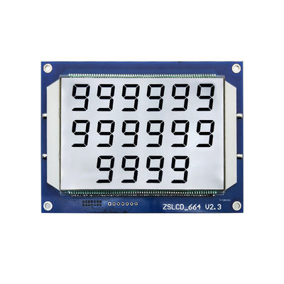 Harga yang bagus 4.8V Lcd Display Elektronik 664 Fule Dispenser TN Segmen 130PIN Putih Backlight on line