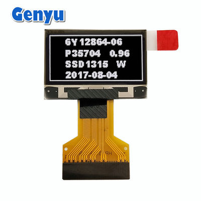 Harga yang bagus White Graphics 0,96 Inch OLED Display 128 * 64 Titik 0,5mm 30pin FPC Konektor on line