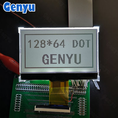 Harga yang bagus 2.9 inci 128x64 Graphic LCD Display FSTN Hitam Putih Transflektif 18PIN SPI Interface on line