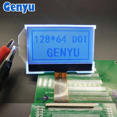 Harga yang bagus 2.15 inci 128x64 LCD Tampilan STN Positif COG + FPC 10PIN SPI Antarmuka on line