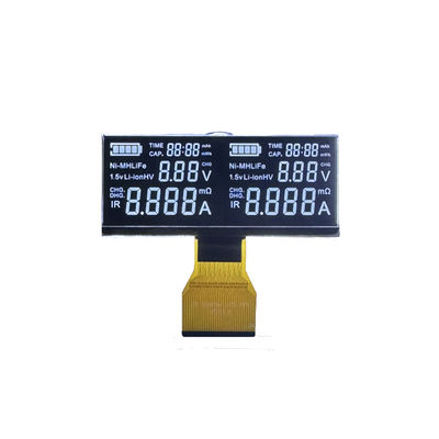 Harga yang bagus Tampilan LCD VA Segmen Putih Latar Belakang Hitam 5V FPC Connect on line