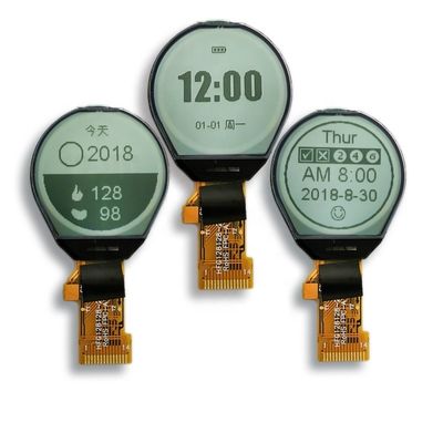 Harga yang bagus 1.3inch GY128128-23 Round LCD Module 4-Spi FSTN Custom Monochrome Dot Matrix Clock COG LCD Screen 128x128 Circle Display on line