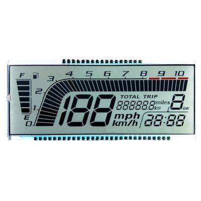 Harga yang bagus HTN Custom E-bike LCD Display Monochrome 46 Pin Transflective 7 Segment LCD Screen with 6 O'clock Viewing Angle on line