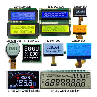 Harga yang bagus Fstn Monochrome 128x64 dot Graphic Cog LCD 16x2 Lcm Vatn Lcd Digital Segment Screen Custom 7 Segment Lcd Display on line