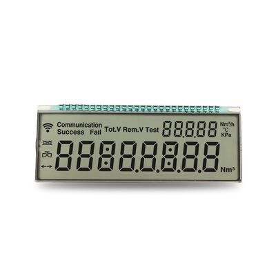 Harga yang bagus 3.3V Operating Voltage Custom LCD Display for Positive Reflective Screen Energy Meter 8 Digit 7 Segment Monochrome LCD on line
