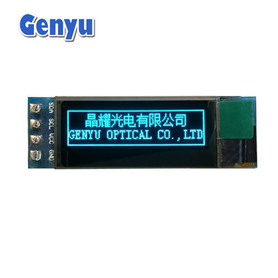 Harga yang bagus Biru 0,91 Inch OLED Modul 128x32 Resolusi SSD1306 IIC Antarmuka Disesuaikan on line
