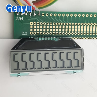 Tampilan LCD TN Segmented COG PIN Tanpa Lampu Belakang Untuk Pengukur Air