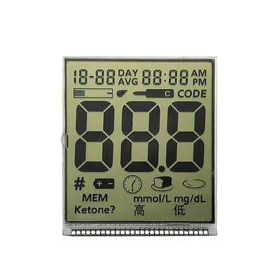 Harga yang bagus Display Segmen LCD Khusus HTN Positif Tanpa Lampu Belakang Untuk Glucose Meter Darah on line