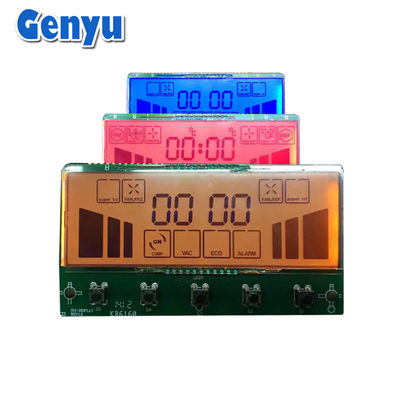 Harga yang bagus Display LCD FSTN yang dapat disesuaikan Segmen Positif 3 Warna Lampu Belakang Untuk Freezer on line
