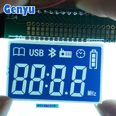 Harga yang bagus Tampilan LCD Display HTN Negatif 7 Segmen LCD Untuk Audio on line