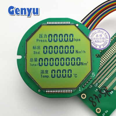 Harga yang bagus 2.36 Inch Segmen LCD Display Bulat STN LCD Display Tidak ada lampu latar on line