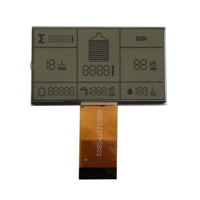 Harga yang bagus 3.0V Custom LCD Panel Black Silk Screen Segmented TN Transmissive FPC Connect on line