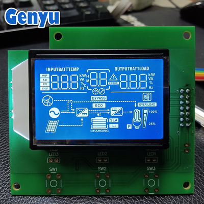 Harga yang bagus LCD 7 Segmen Tampilan HTN Putih Pada Chip Biru Di Papan AIP31621 Driver Untuk Inverter on line