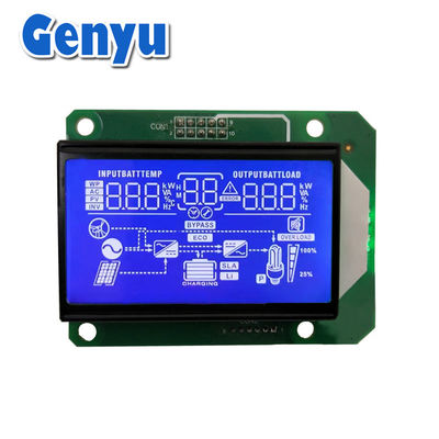 Harga yang bagus Segmen negatif HTN LCD Display Biru LCM Modul Putih Lampu Belakang Untuk Solar Inverter on line