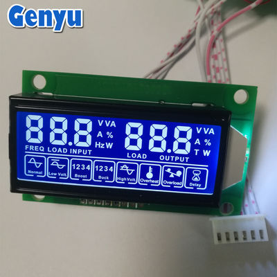 Harga yang bagus OEM LCD Display Tujuh Segmen HTN Biru 5V LCD Screen Dengan PCB Board on line