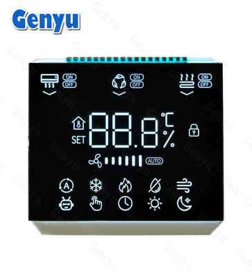 Harga yang bagus 3.5 Inch Square Shape VA 3 Digit Seven Segment Display 19 PIN Thermostat LCD Display on line