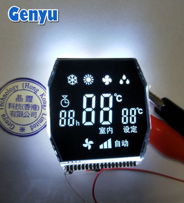 Harga yang bagus Octagon VA LCD Display Latar Belakang Hitam 2 Digit 7 Segmen Tampilan on line