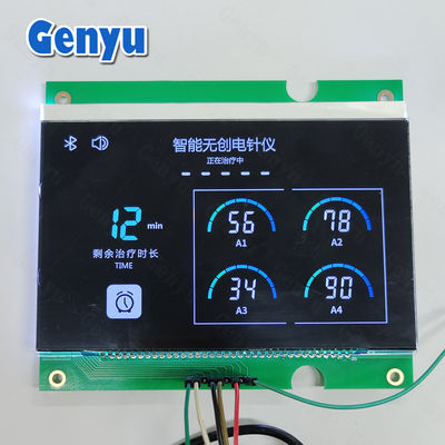 Harga yang bagus 4.8V VA LCD Module LCM Segmen Warna Hitam Untuk Perangkat Elektro Akupunktur on line