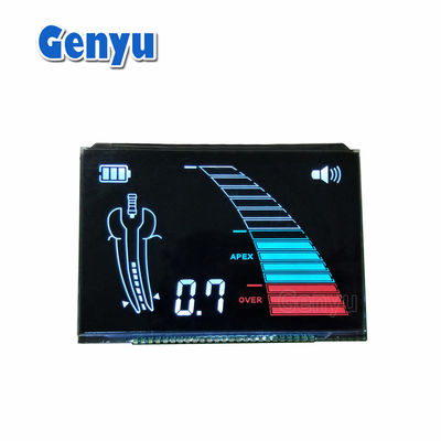 Harga yang bagus Tampilan LCD Segmen VA Hitam 25PIN Untuk Instrumen Pengukuran Gigi on line