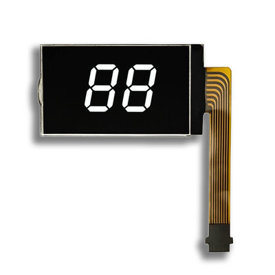 Harga yang bagus Panel tampilan LCD tipe VA hitam 2 digit LCD display 8PIN FPC Connect 5V power supply on line