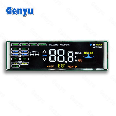Harga yang bagus Hitam VA LCD Display Tujuh Segmen 5V Layar LCD Untuk Peralatan Golf on line