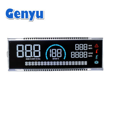 Harga yang bagus 4.5 Inch VA Type LCD Panel 7 14 Segmen LCD Display Untuk penyimpanan energi portabel on line