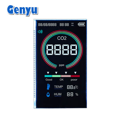 Harga yang bagus VA Type 5V LCD Screen Hitam 4 Digit Seven Segment Display 37PIN Untuk Detektor CO2 on line