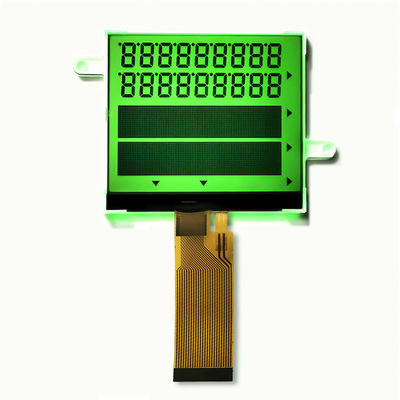 Green Backlight COG LCD Display Transflektif STN Segmen + Grafis 24pin FPC
