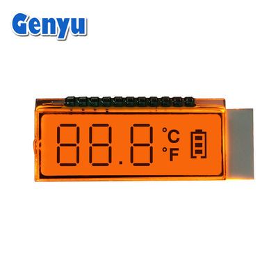 Harga yang bagus TN Segment Custom LCD Screen 2 Warna LED Backlight Untuk Temperature Gun on line