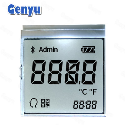 Harga yang bagus Custom Segment LCD Display Transflektif RGB Warna Lampu Belakang Untuk Dahi Thermometer on line