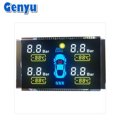 Harga yang bagus VA Segmented LCD Display Black Screen Module COB+PIN Untuk Tekanan Ban Mobil on line