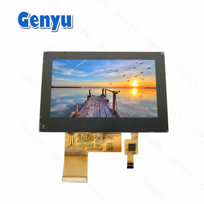 480*272 4,3 inci TFT LCD Display Kapasitif Layar sentuh CTP 40pin FPC 24-Bit RGB