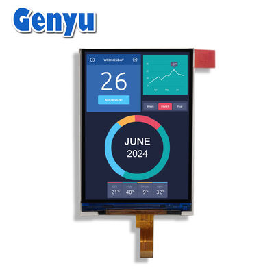 Harga yang bagus 12pin 3,5 Inch TFT LCD Display Screen 320x480 Resolusi ST7365 SPI Antarmuka on line